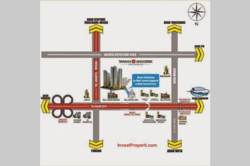 Homy 2 Bedroom Apartment Near Shopping Malls Jakarta Exterior photo